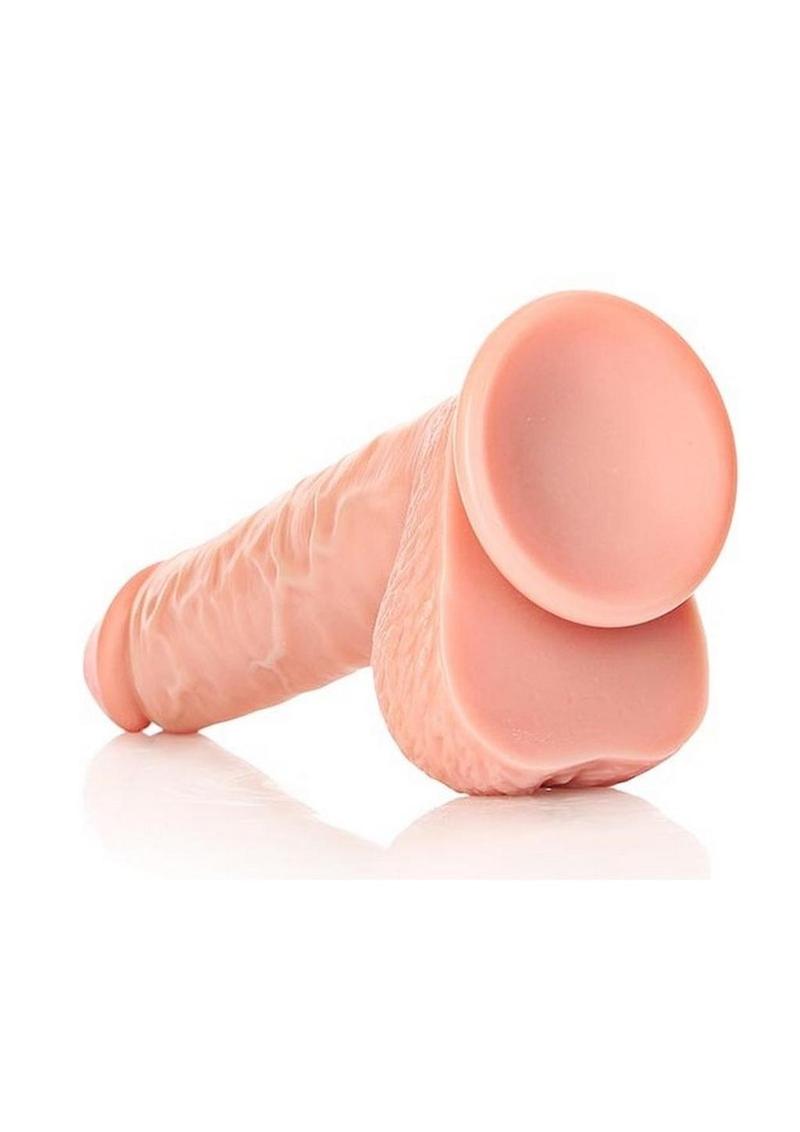 RealRock Straight Realistic Dildo with Balls And Suction Base