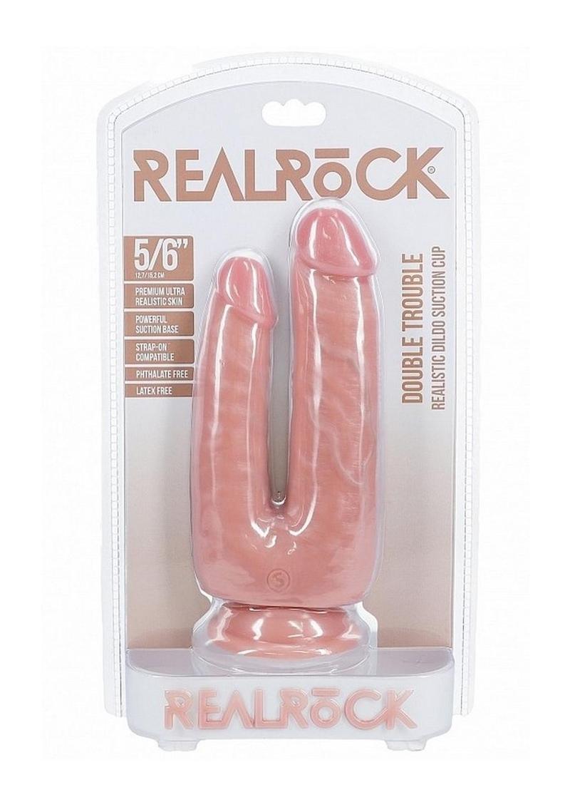 Realrock Double Trouble Double Dildo with Suction Cup