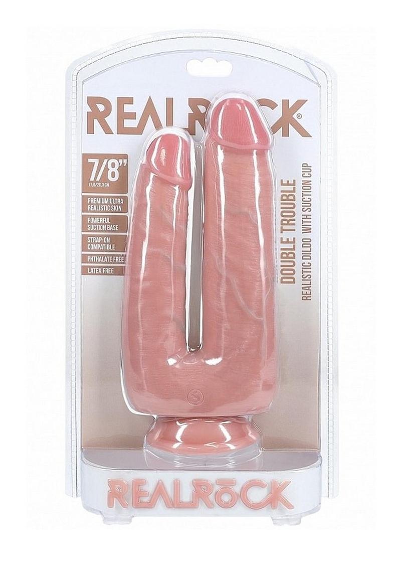 Realrock Double Trouble Double Dildo with Suction Cup