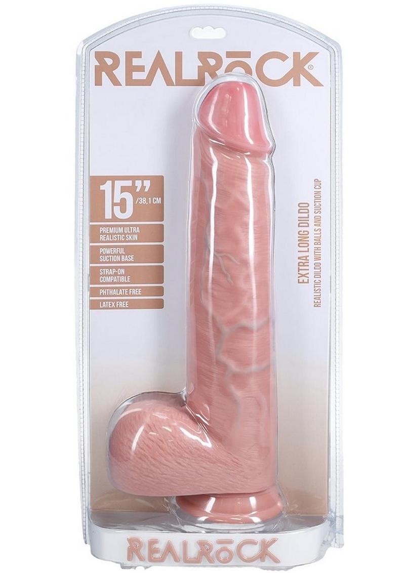 RealRock Ultra Realistic Skin Extra Large Straight Dildo