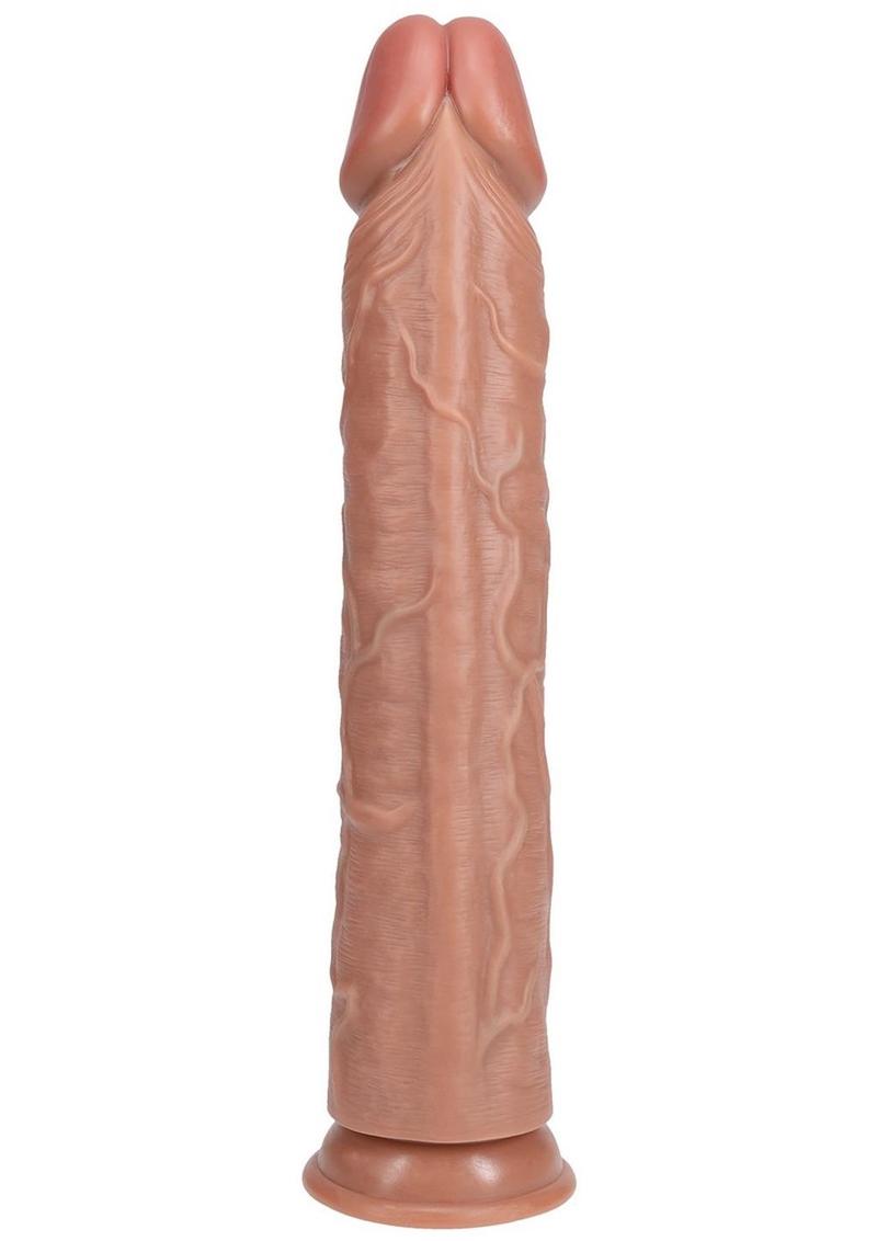 RealRock Ultra Realistic Skin Extra Large Straight Dildo with Suction Cup