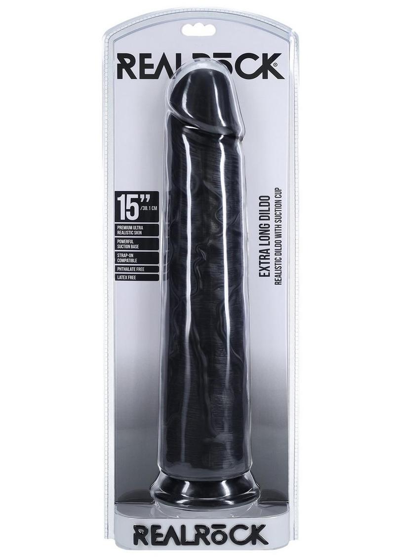 RealRock Ultra Realistic Skin Extra Large Straight Dildo with Suction Cup