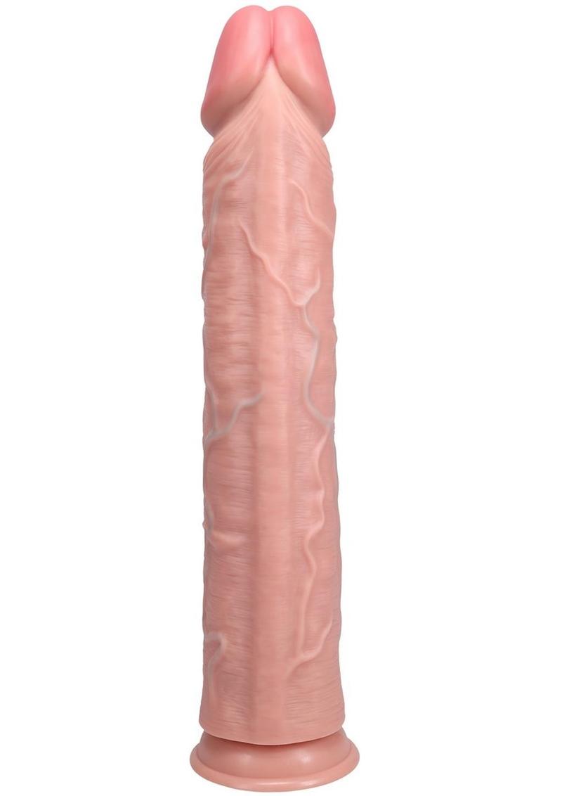 RealRock Ultra Realistic Skin Extra Large Straight Dildo with Suction Cup