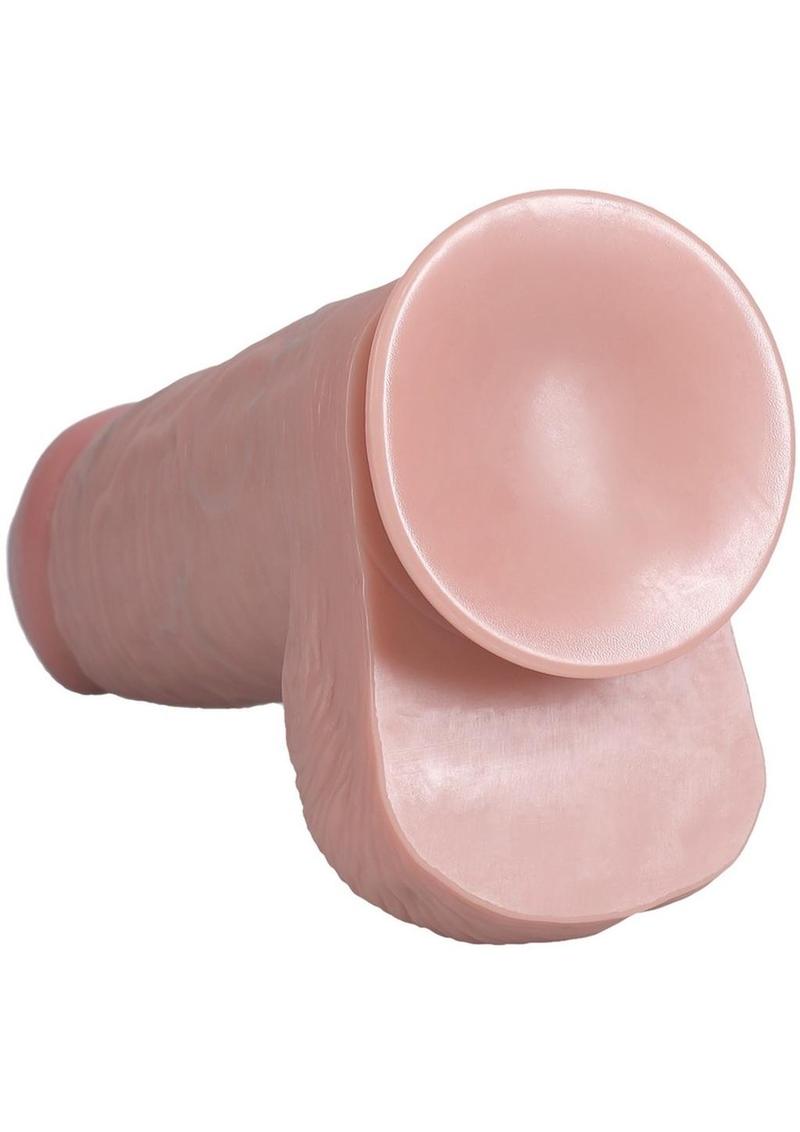 Realrock Extra Thick Dildo with Balls And Suction Cup
