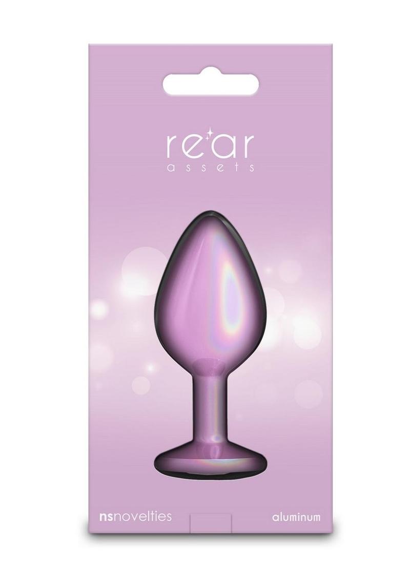 Medium Iridescent Rear Assets Aluminum Anal Plug