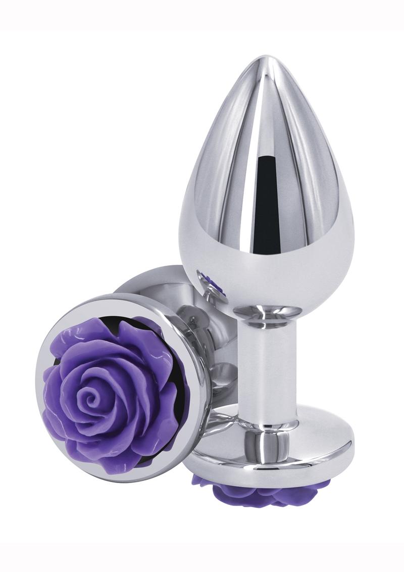 Rear Assets Rose Aluminum Elegant Anal Plug and Functional