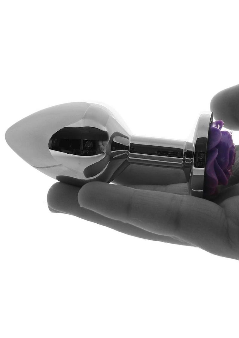 Rear Assets Rose Aluminum Elegant Anal Plug and Functional
