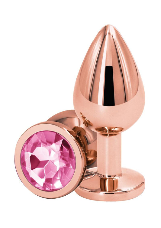 Rear Assets Rose Comfortable Gold Aluminum Anal Plug