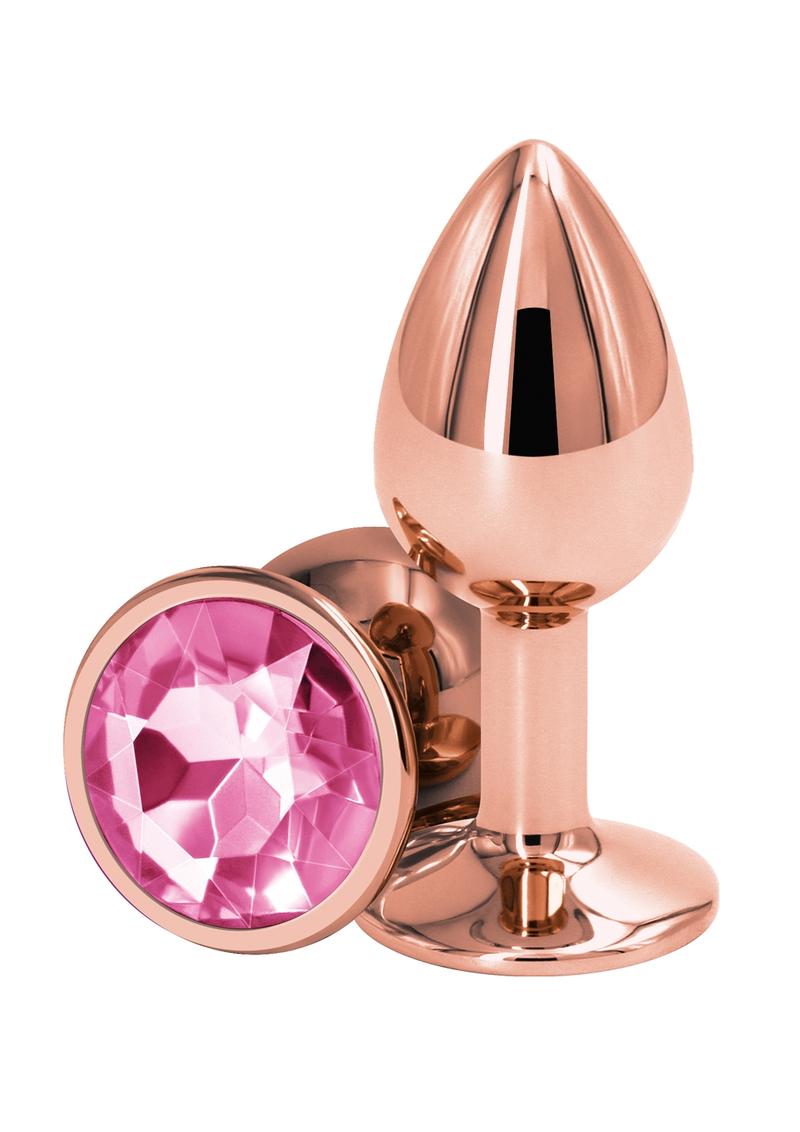 Rear Assets Rose Comfortable Gold Aluminum Anal Plug