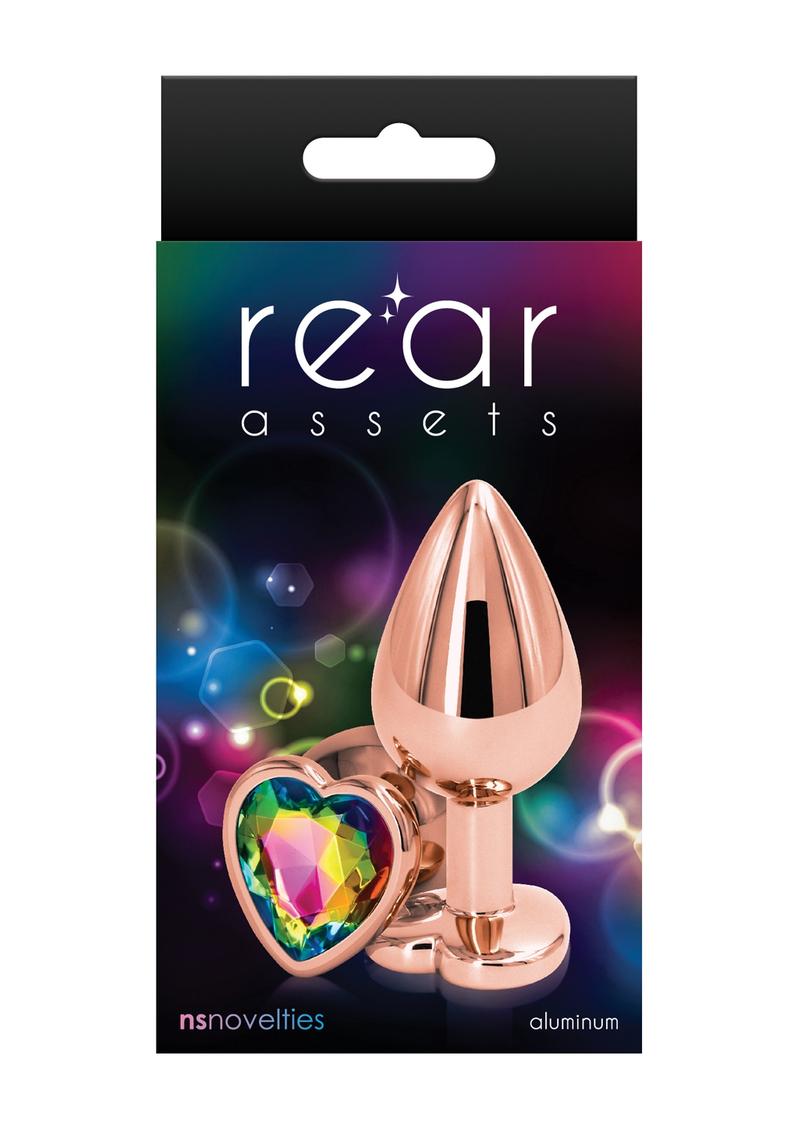 Rear Assets Rose Gold Aluminum Heart-Shaped Anal Plug