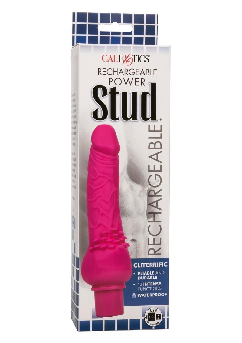 CalExotics Rechargeable Power Stud Cliterrific Vibrating Dildo