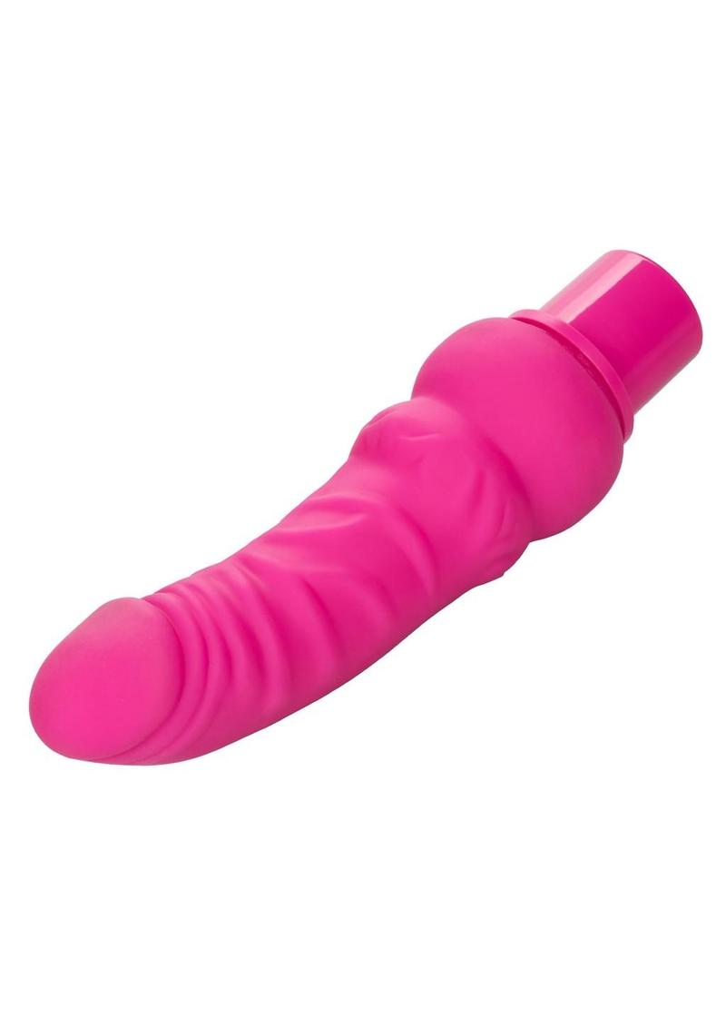 Calexotics Rechargeable Power Stud Curvy Silicone Vibrating Dong