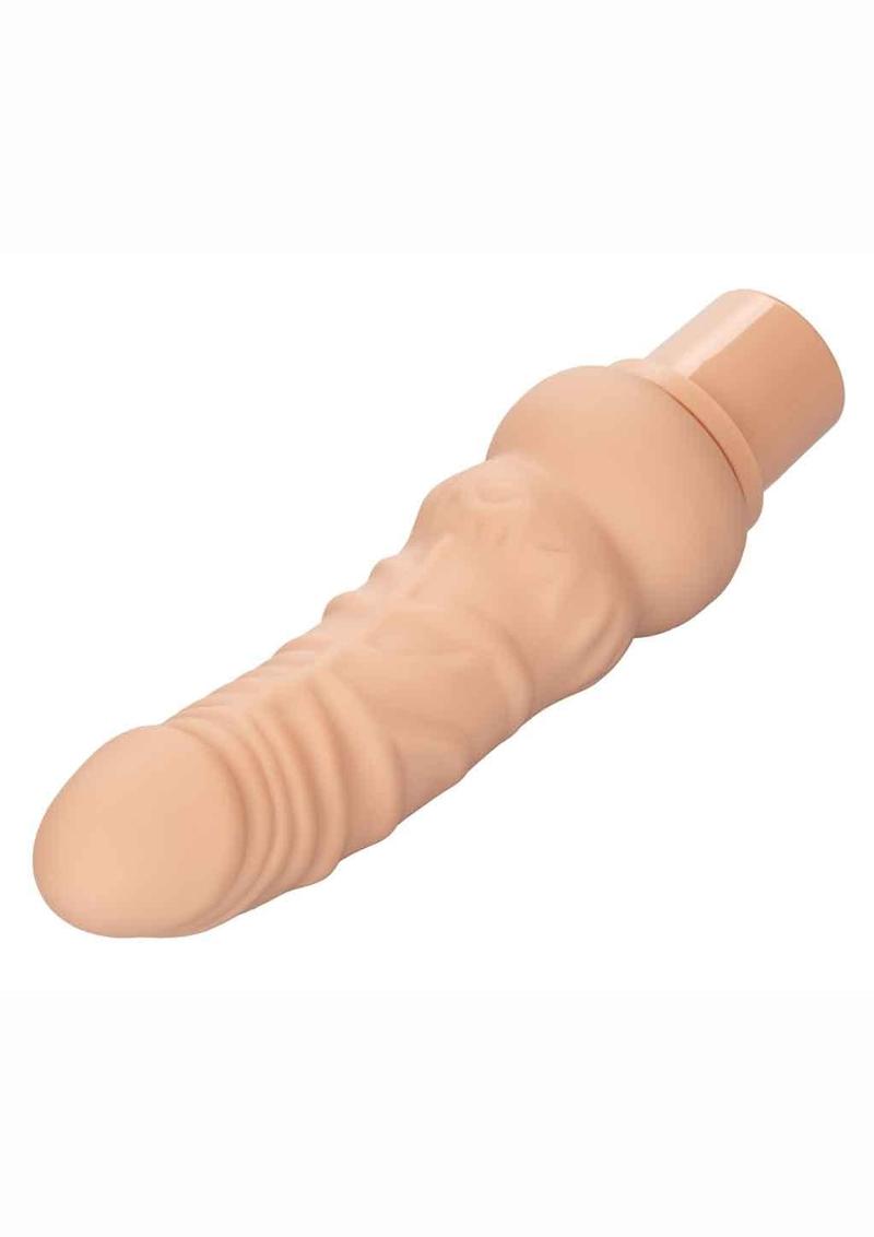 Calexotics Rechargeable Power Stud Curvy Silicone Vibrating Dong