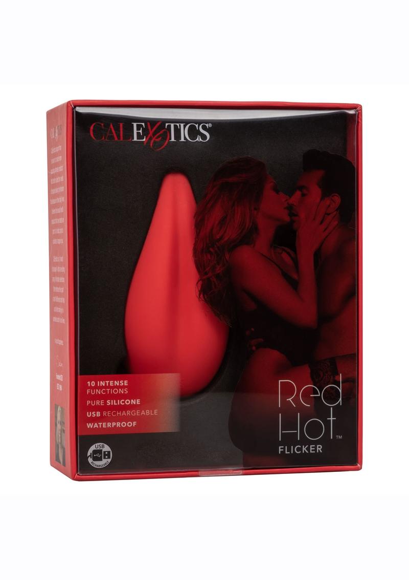 CalExotics Red Hot Flicker USB Rechargeable Silicone Massager