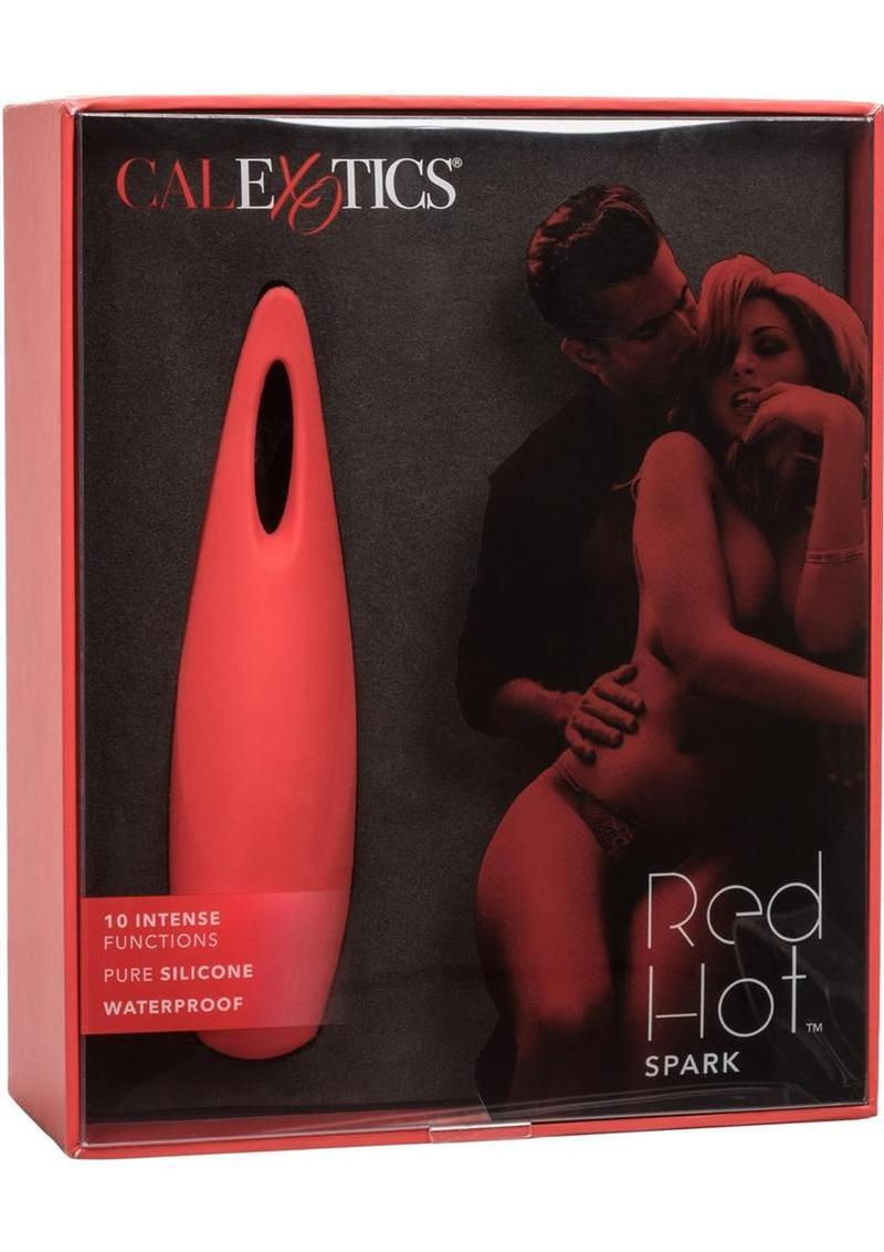 CalExotics Red Hot Spark USB Rechargeable Silicone Mini Vibrator