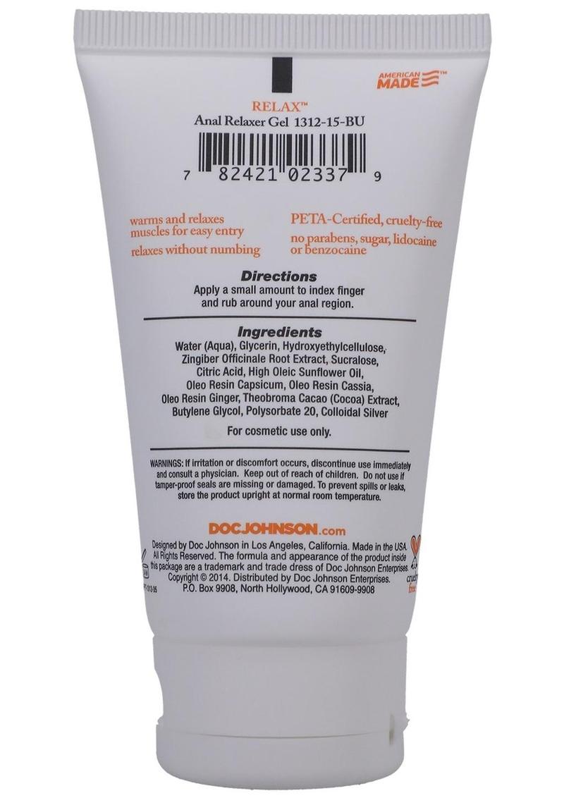 Relax Anal Relaxer Gel Water Based Formula
