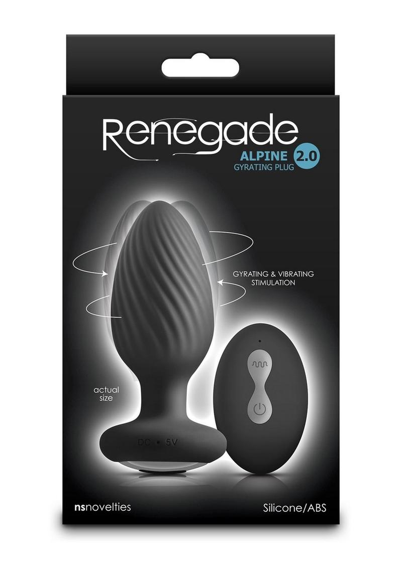 Renegade Alpine Rechargeable Anal Plug With Remote Control