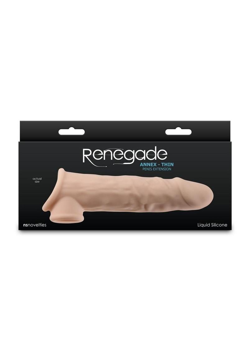 Renegade Annex Thin Penis Extension Liquid Silicone Stroker
