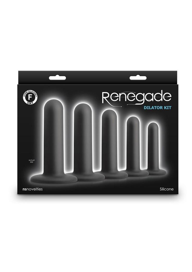 Renegade Dilator Kit  5 Piece Silicone Anal Plugs with Suction Cups