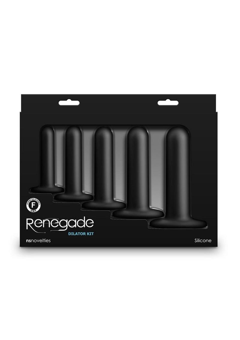 Renegade Dilator Kit  5 Piece Silicone Anal Plugs with Suction Cups