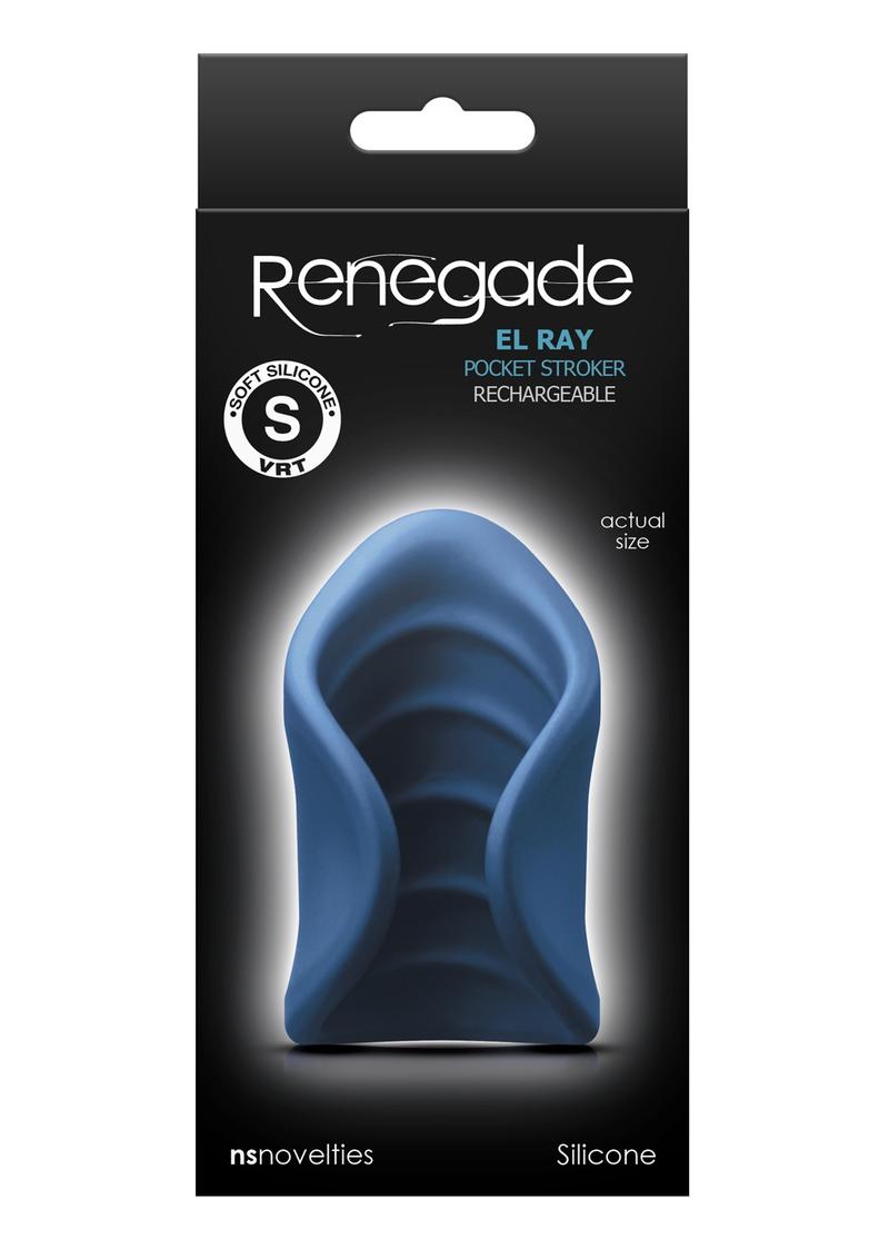 Renegade El Ray Rechargeable Silicone Pocket Stroker Powerful Pleasure