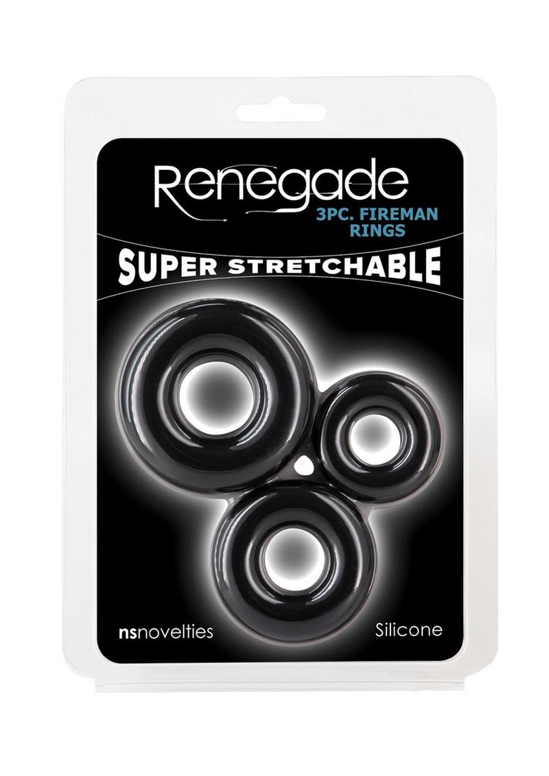 Renegade Fireman Rings Super Stretchable Silicone Set
