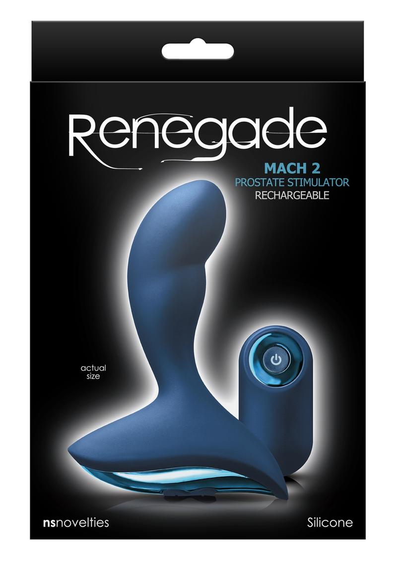 Renegade Mach 2 Rechargeable Prostate Stimulator Silicone with Remote