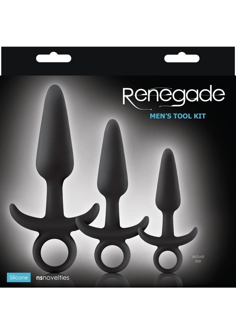 Renegade Men's Tool Kit Silicone Anal Plugs Set of 3