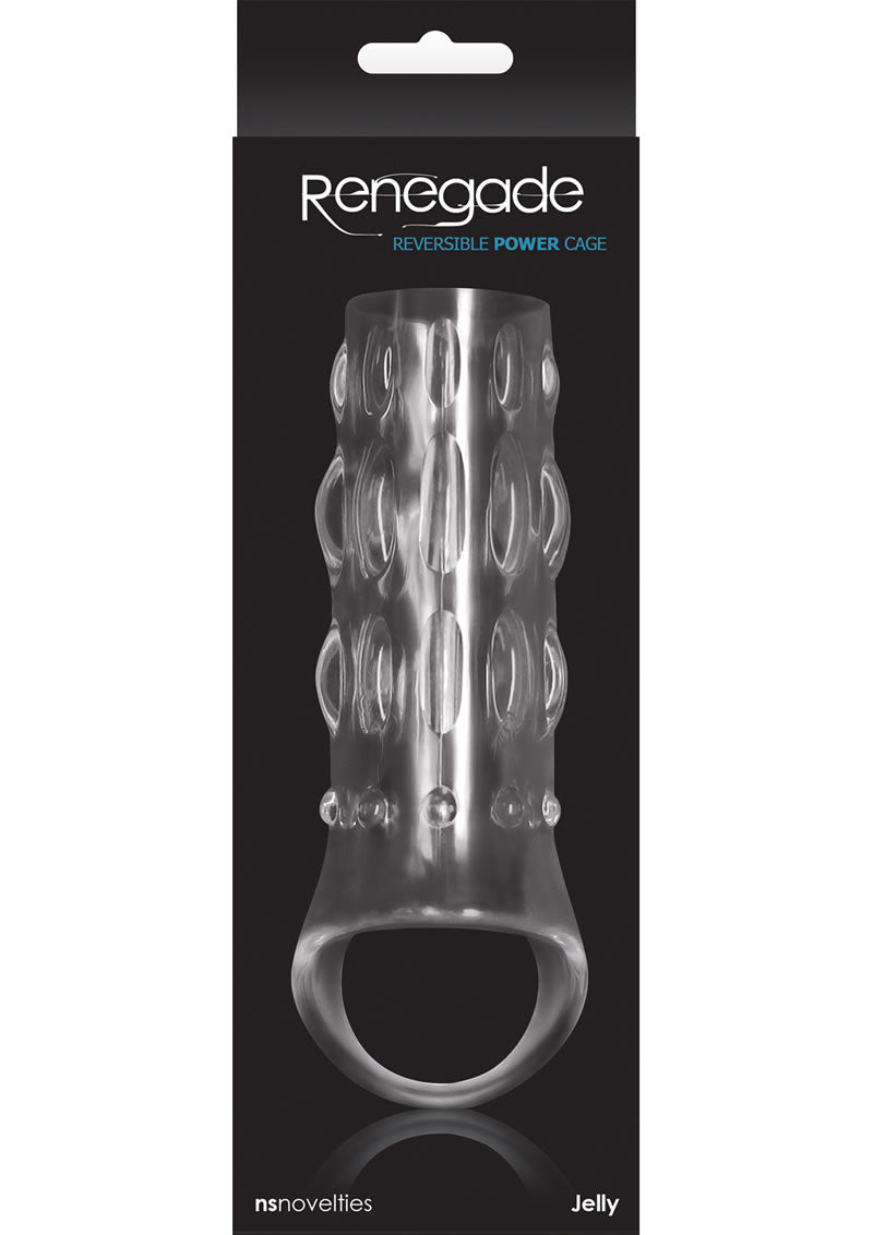 Renegade Reversible Power Cage Penis Sleeve Textured Jelly