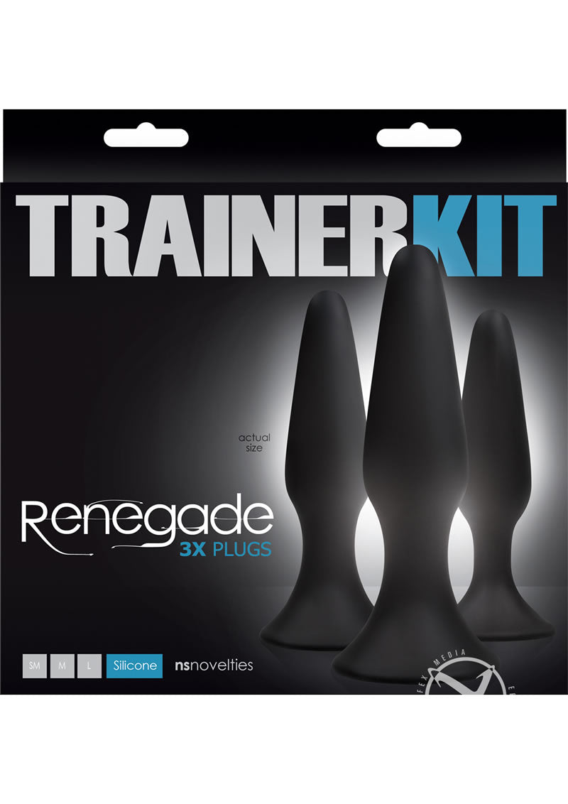 Renegade Sliders Trainer Anal Plugs Set 3 Sizes Silicone