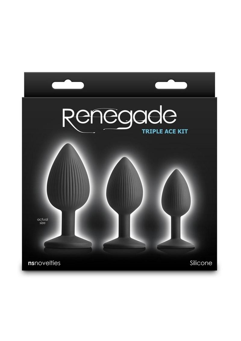 Renegade Triple Ace Silicone Anal Plugs Kit
