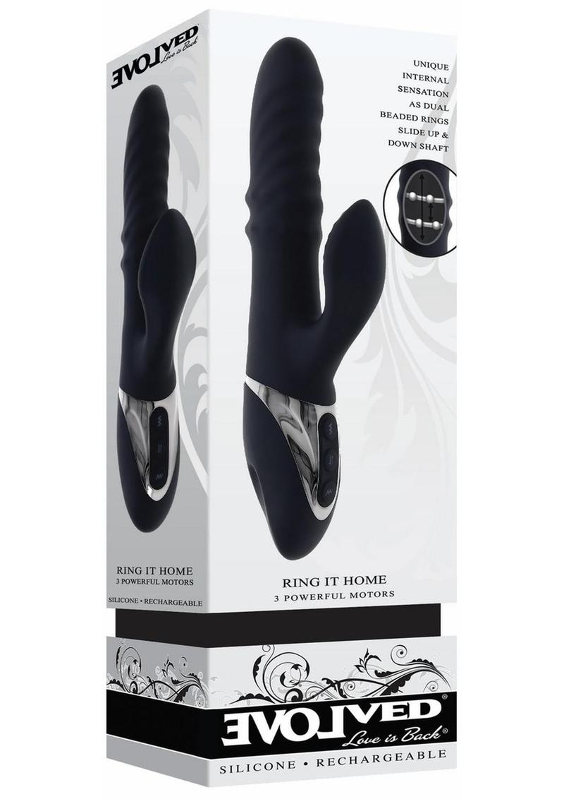 Evolved Ring It Home Silicone Vibrator with Clitoral Stimulator