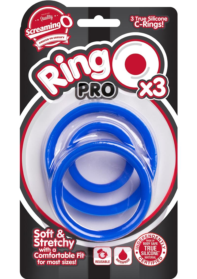 Screaming O Ring O Pro x3 Silicone Waterproof C-Rings Set