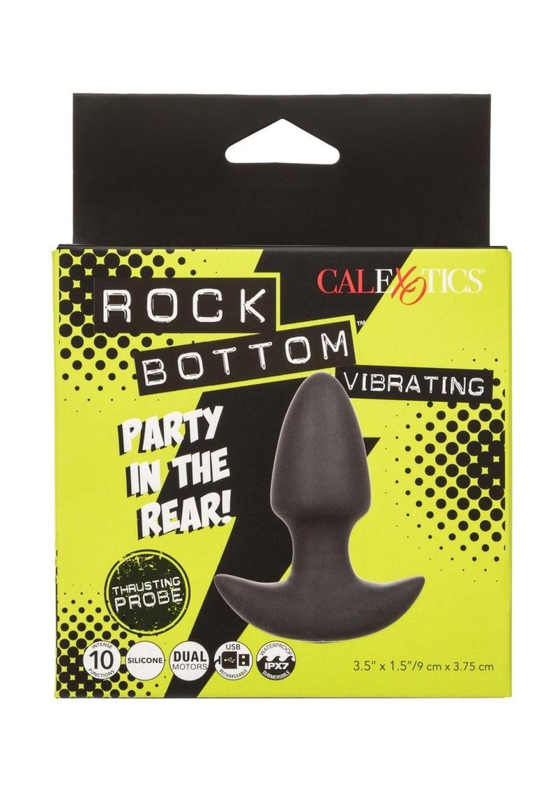 Rock Bottom Vibrating Thrusting Probe USB Silicone Anal Vibrator