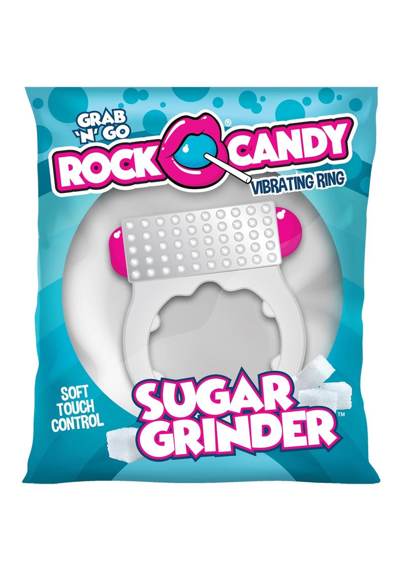 Rock Candy Sugar Grinder Vibrating Ring White with Soft-Touch Control