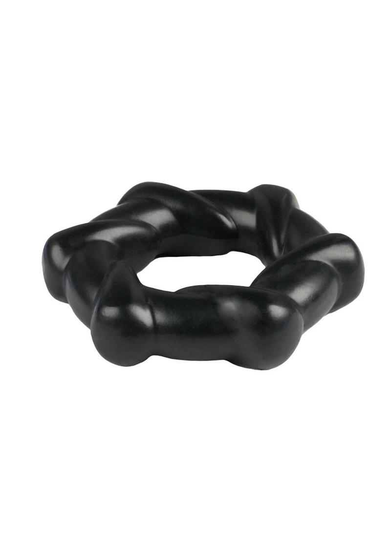 Rock Candy Taffy Twist Snug And Spiraled Erection Ring With Easy Care