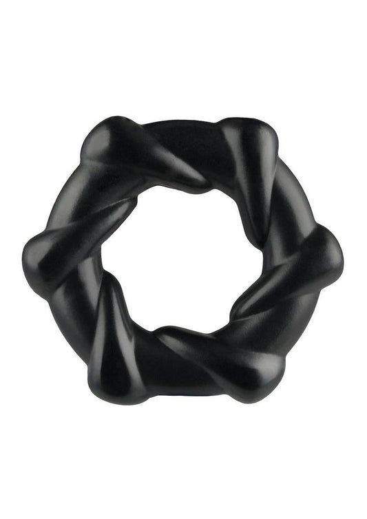 Rock Candy Taffy Twist Snug And Spiraled Erection Ring With Easy Care