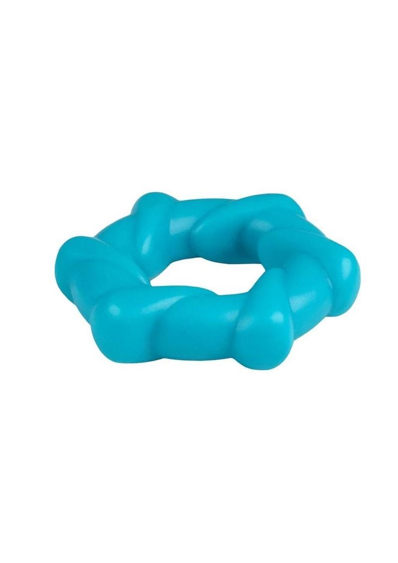 Rock Candy Taffy Twist Snug And Spiraled Erection Ring With Easy Care