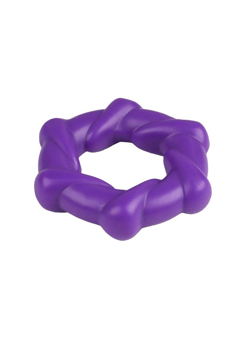 Rock Candy Taffy Twist Snug And Spiraled Erection Ring With Easy Care