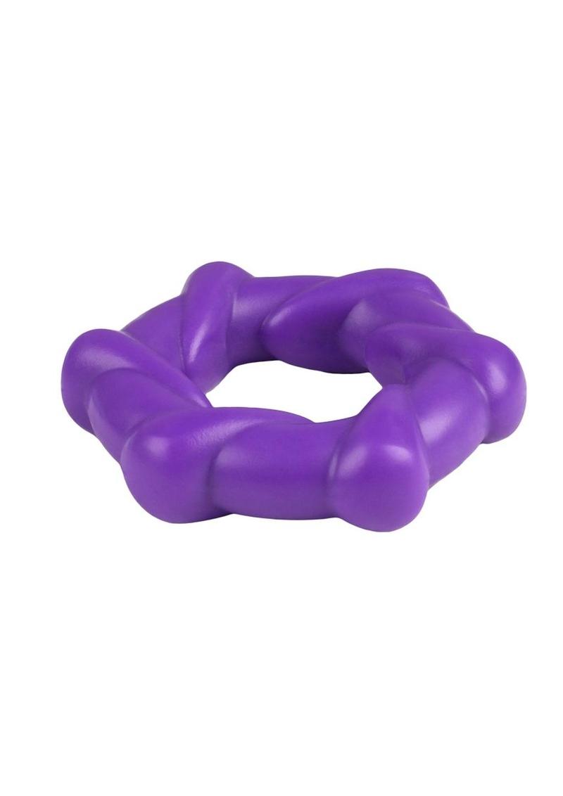 Rock Candy Taffy Twist Snug And Spiraled Erection Ring With Easy Care