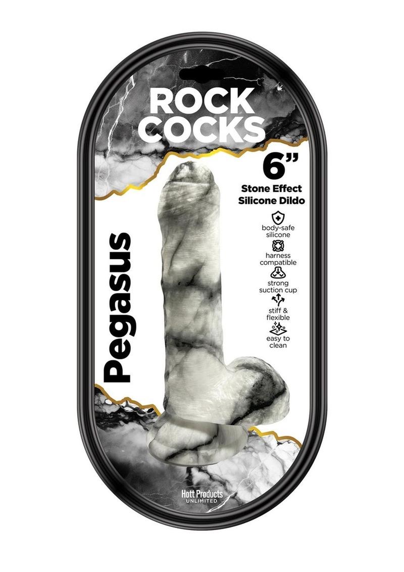 Rock Cocks Pegasus 6 Inch Stone Effect Silicone Dildo