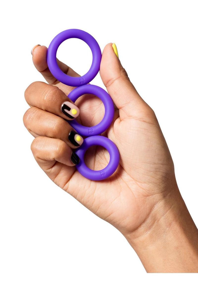 Romp Remix Trio Silicone Penis Rings Triple the Thrill