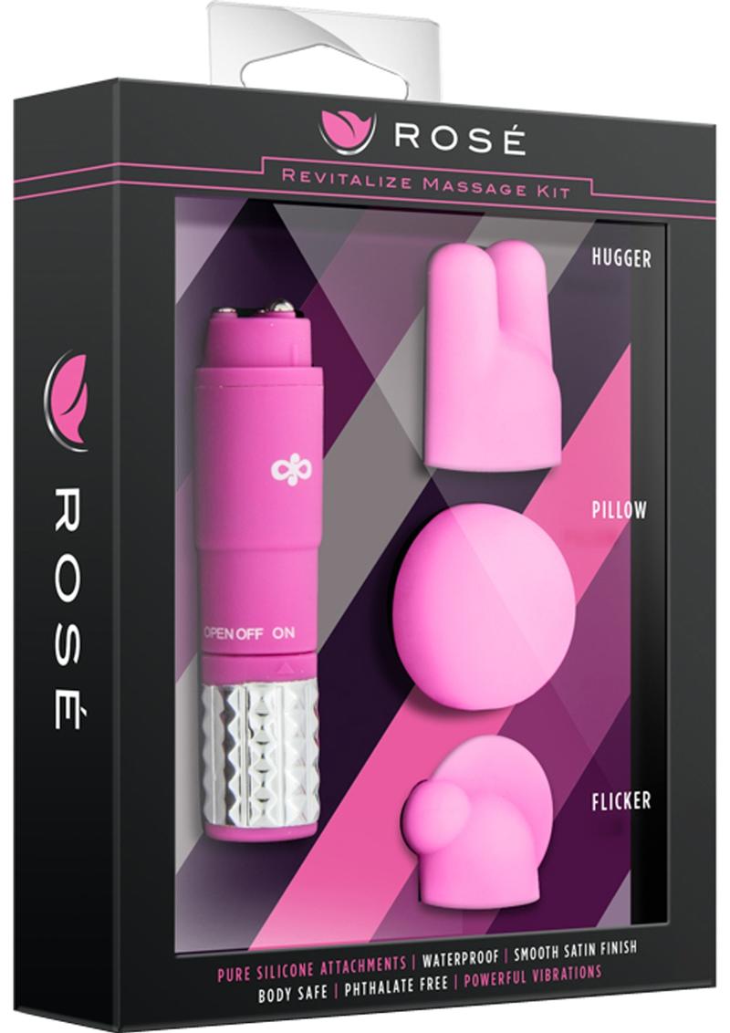 Rose Revitalize Massage Kit with Silicone Attachments