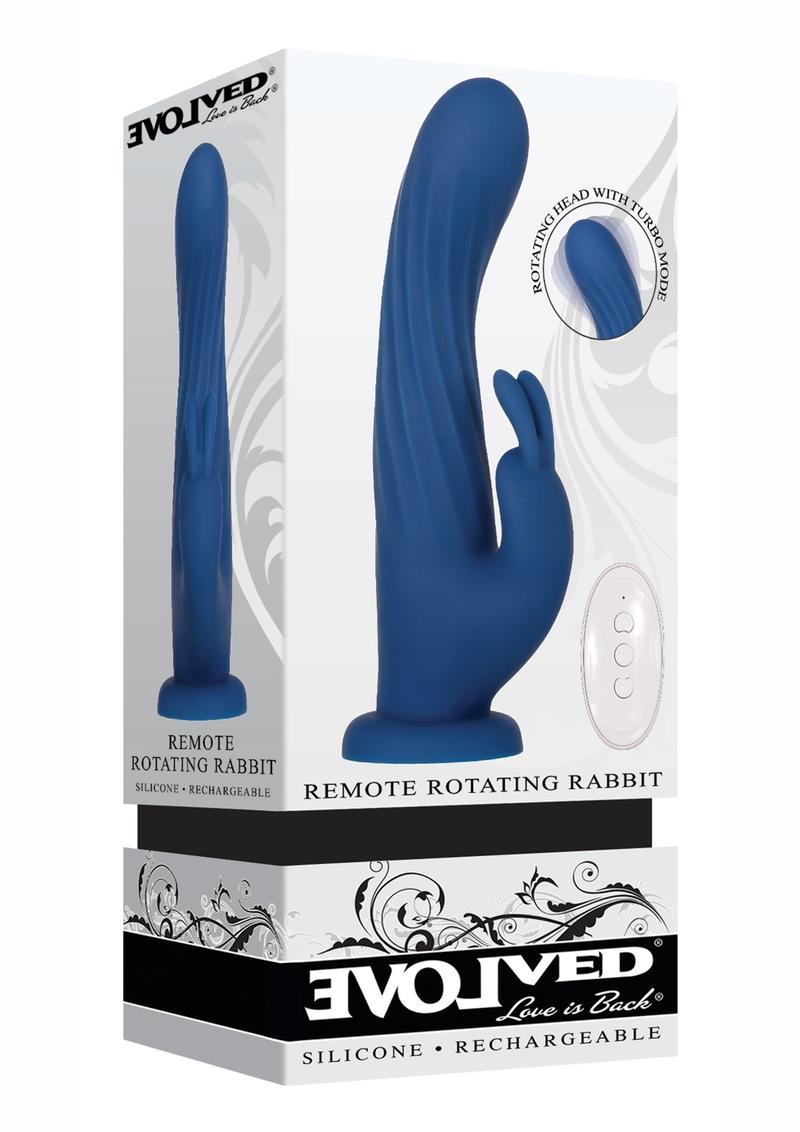 Evolved Remote Rotating Rechargeable Silicone Rabbit Vibrator