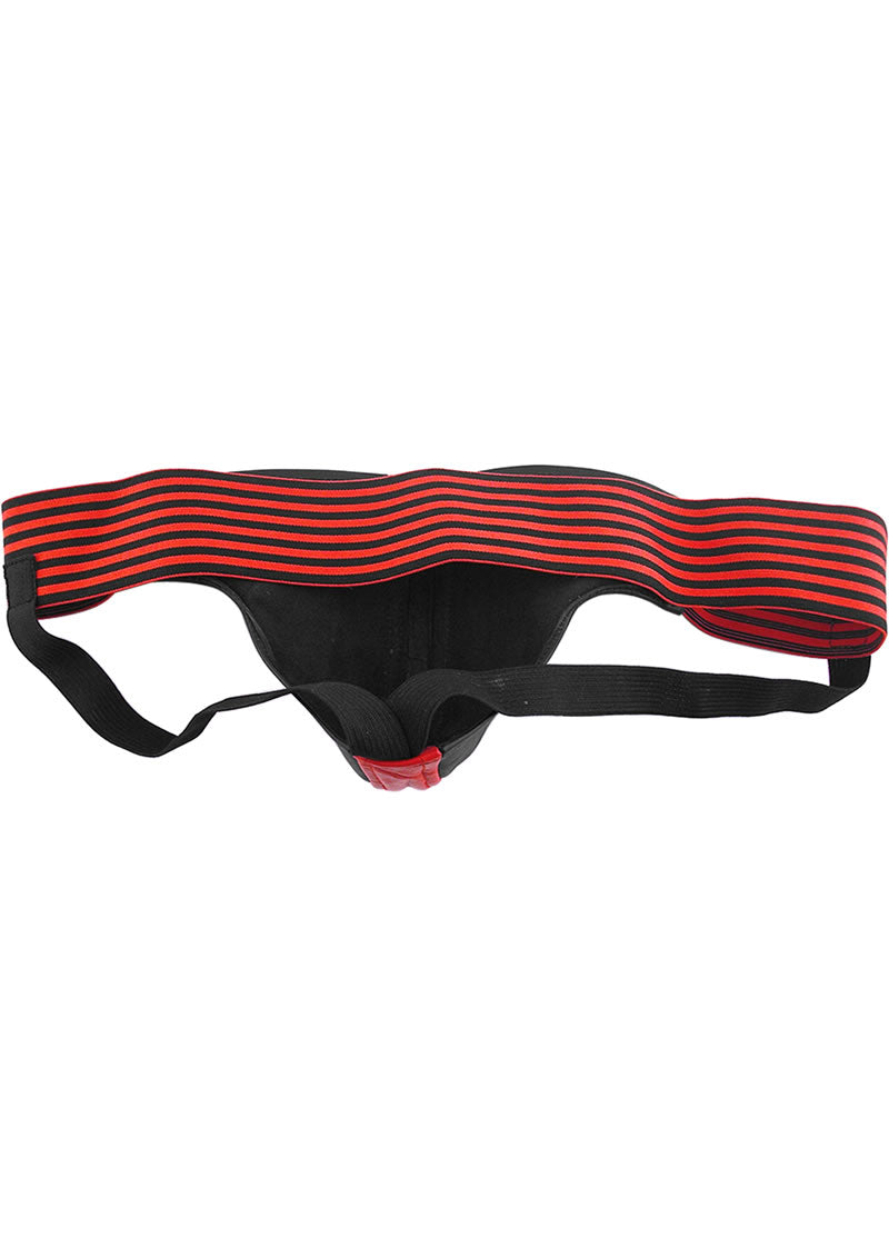 Rouge Leather Jock Strap Bondage-Inspired Support Gear
