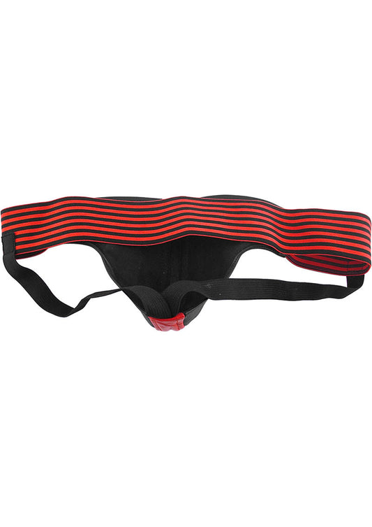 Rouge Leather Jock Strap Bondage-Inspired Support Gear