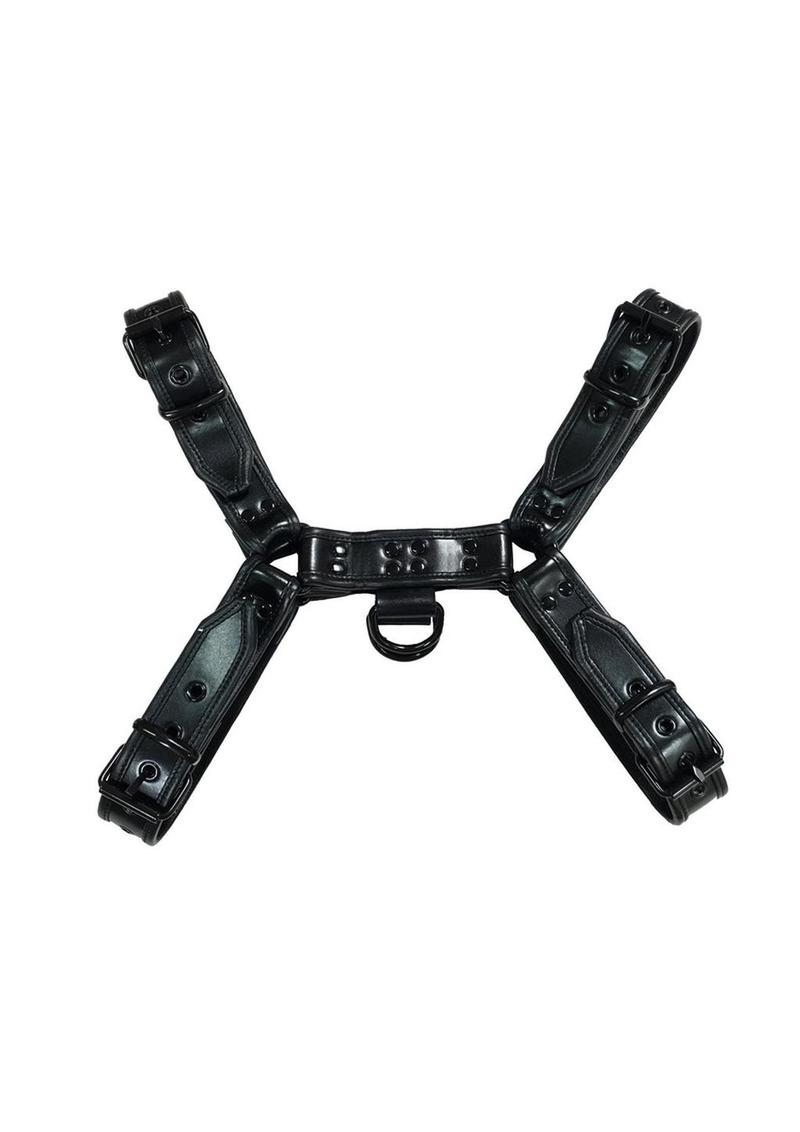 Rouge Over-the-Head Leather Harness XXL Adjustable Bondage Gear