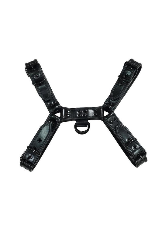 Rouge Over-the-Head Leather Harness XXL Adjustable Bondage Gear
