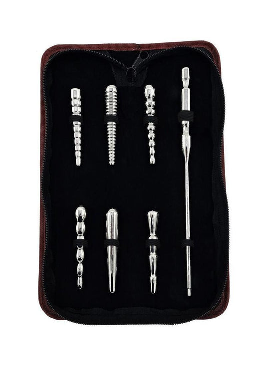 Rouge Stainless Steel Penis Plug Set with Handle 8 Unique Designs