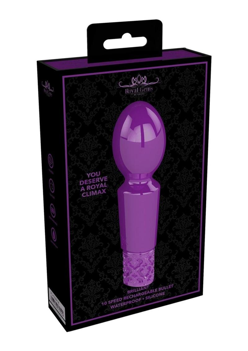 Royal Gems Brilliant Silicone Rechargeable Bullet Vibrator